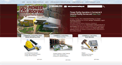 Desktop Screenshot of pioneerroofing.net